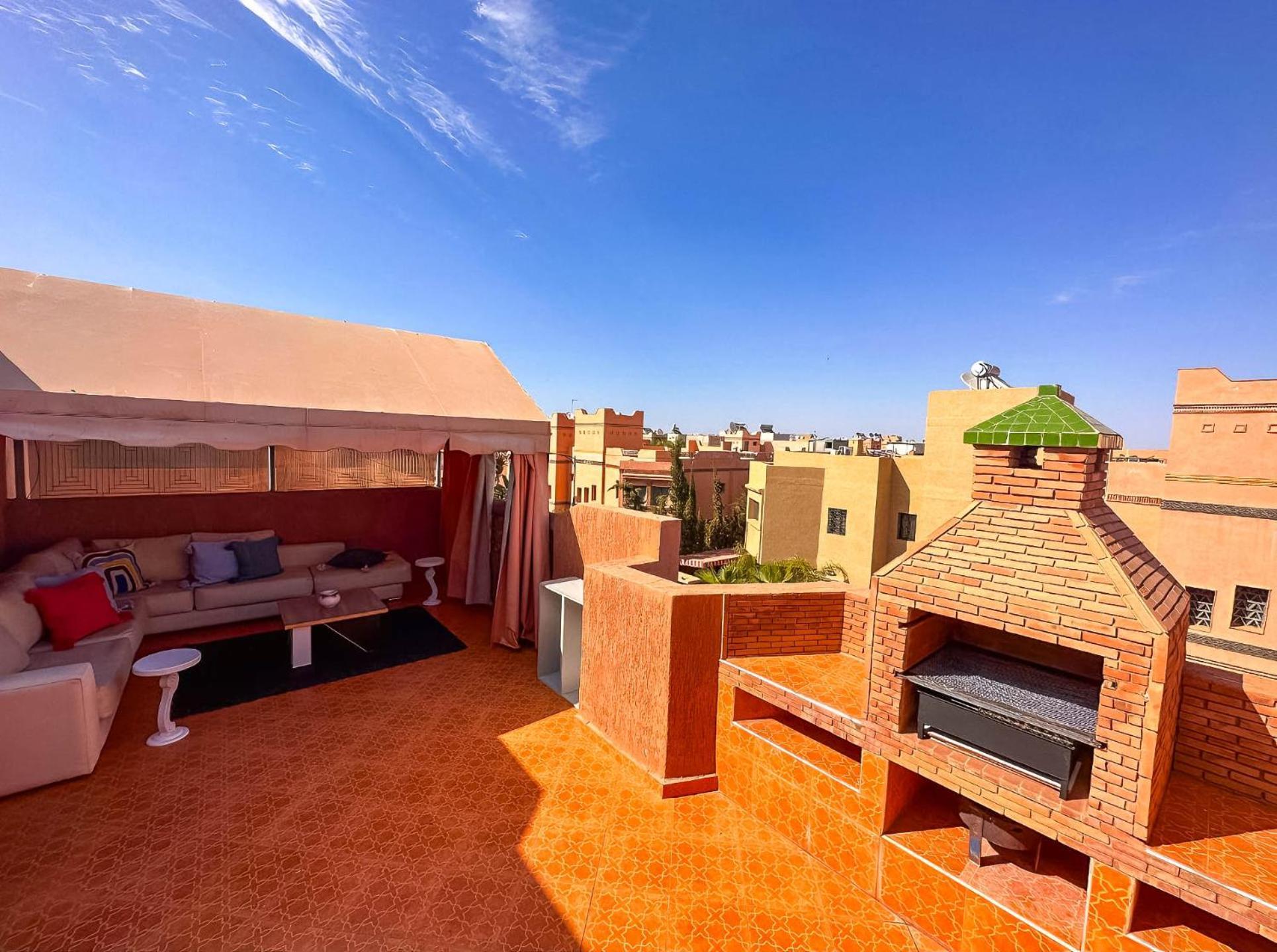 Rare ! Duplex Avec Vue Sur Les Toits De Marrakech Appartement